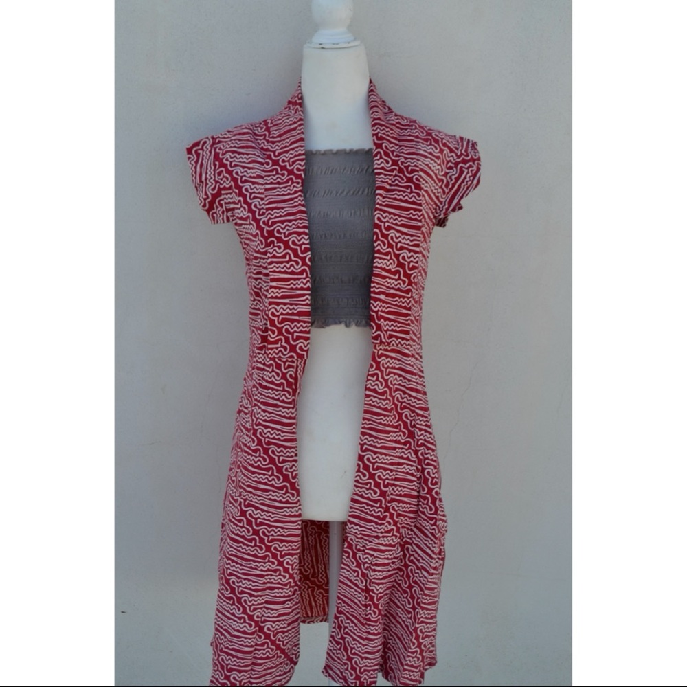 Stunning Rajjas Batik red kimono